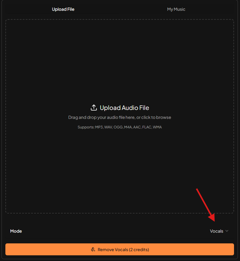 Select separation mode