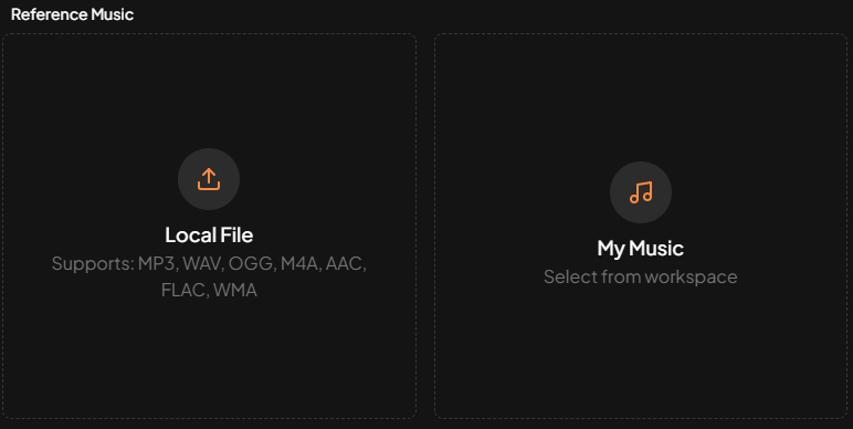 Select reference track